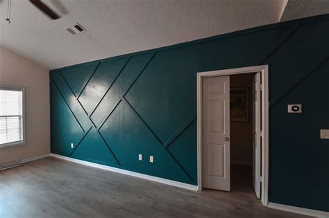 DIY Accent Wall: Functional Geometric - Woodgrain