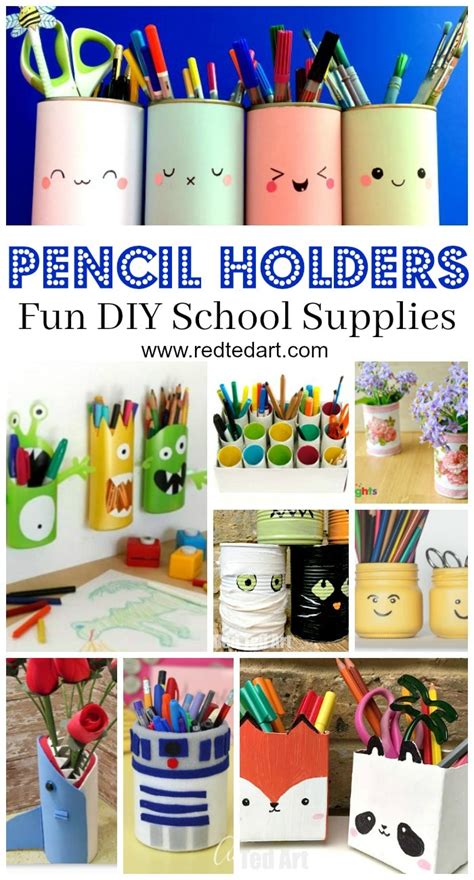 Pencil Holder DIY Ideas - Red Ted Art's Blog