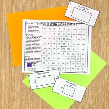 Area and Perimeter Game | Area and Perimeter Activity by Terbet Lane