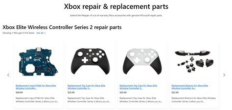 Microsoft Store Now Sells Repair Parts for Xbox Series and Elite Series ...