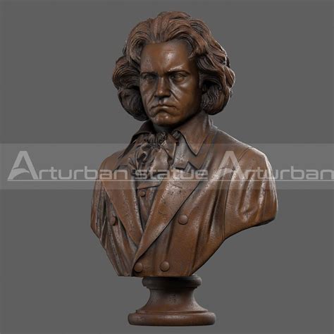 Beethoven Head Sculpture Famous Pianist Custom Monument Statue