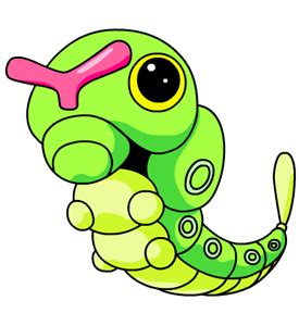 Pokemon Ruby Evolution Chart: Pokemon - Caterpie | Metapod | Butterfree