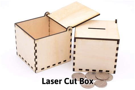 Laser Cut Box - Easy Hinged Box and Coin Box - AB Crafty