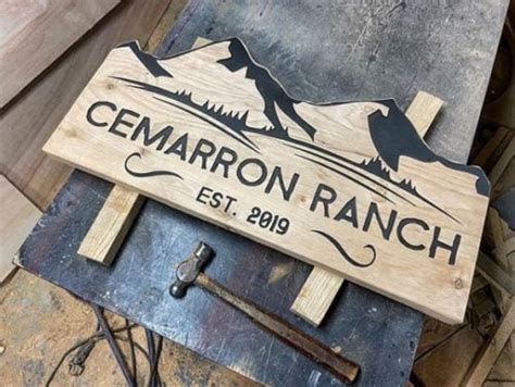 Custom Wood Ranch Sign | Custom Wood Signs | Fat Bison Workshop