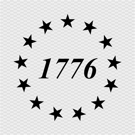 1776 Decal Svg