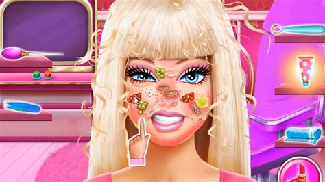 Best games for girls Barbie Face Care and Dress Up Game Hair Salon ...