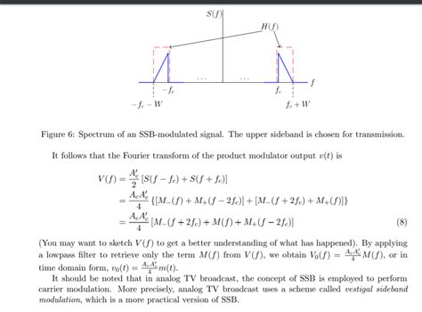 Single Sideband Modulation 2 Single sideband (SSB) | Chegg.com