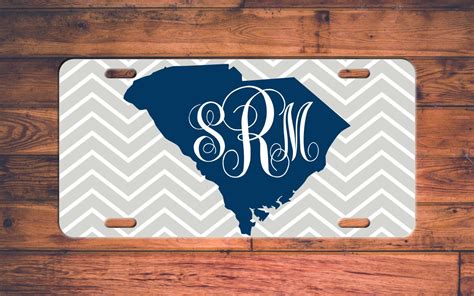 South Carolina Monogrammed License Plate! Design your own! 15% off all ...