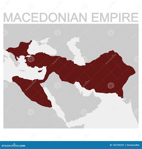 Map Of The Macedonian Empire Cartoon Vector | CartoonDealer.com #142756251