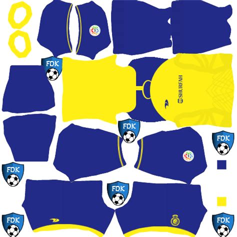 Al Nassr FC DLS Kits 2023 - Dream League Soccer Kits 2023