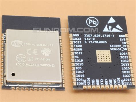 ESP32 ESP-WROOM-32 Wifi+Bluetooth Module [6183] : Sunrom Electronics