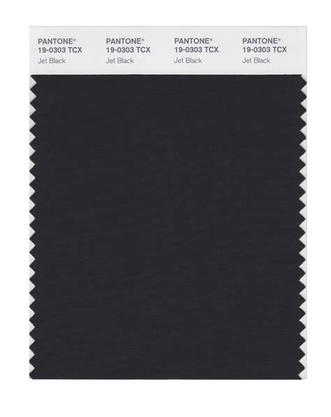 Pantone 19-0303 TCX Swatch Card Jet Black – Design Info