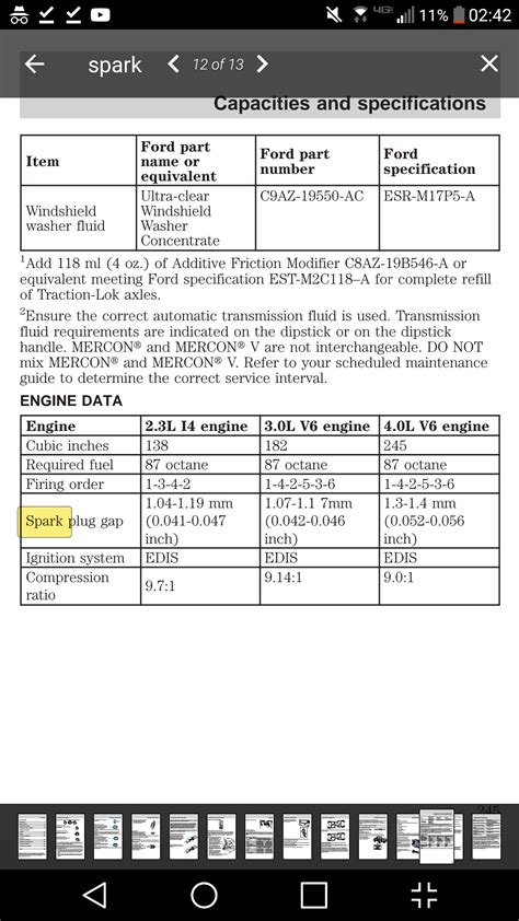 Ford Motorcraft Spark Plug Gap | Webmotor.org