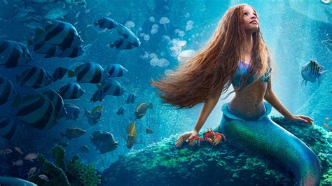 Halle Bailey The Little Mermaid Under Water Wallpaper, HD Movies 4K ...