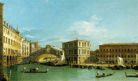 Venice: The Rialto Bridge from the North Painting | Giovanni Antonio ...