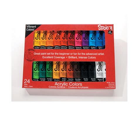 Acrylic Paint Set: 24 tubes – Art Therapy