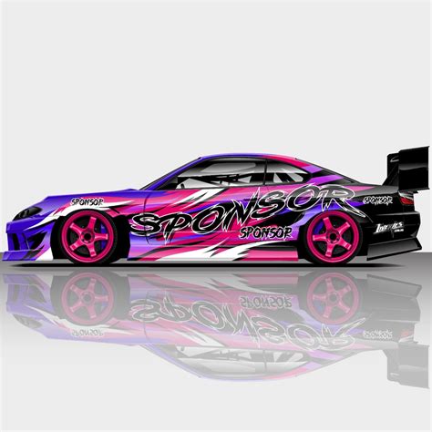 Fluid Pink Drift Livery Design Car Wrap, Motorsport Livery, Drift ...