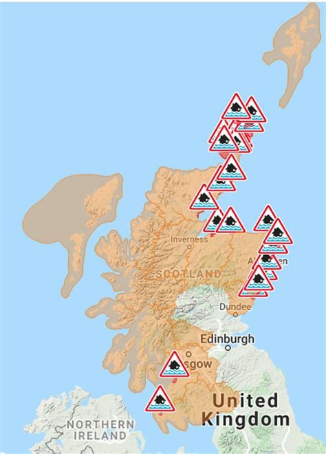 UK flood warning MAPPED: Is YOUR area affected by gales and floods ...