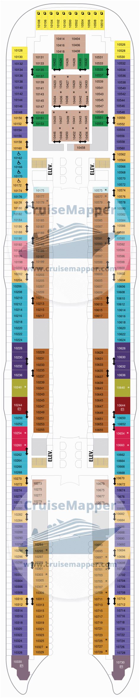 Oasis Of The Seas deck 10 plan | CruiseMapper