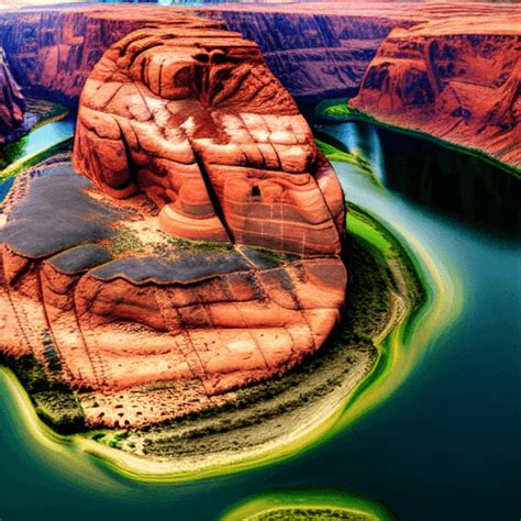 Horseshoe Bend Aerial View · Creative Fabrica