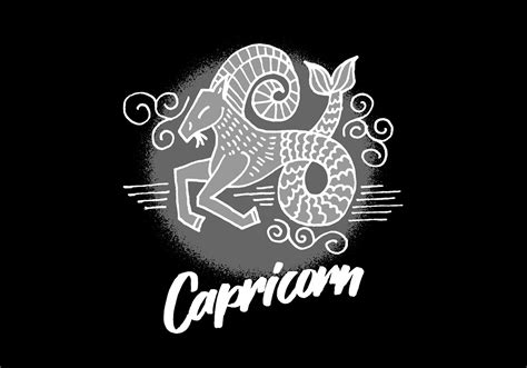 Capricorn Zodiac Symbol 142654 Vector Art at Vecteezy