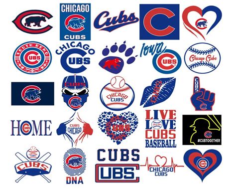 Chicago Cubs SVG files Cubs logo SVG file for cricut Mlb | Etsy