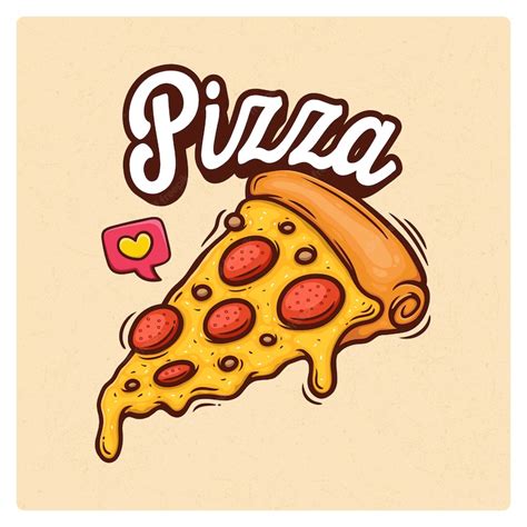 Premium Vector | Pizza Hand Drawn Doodle Illustration