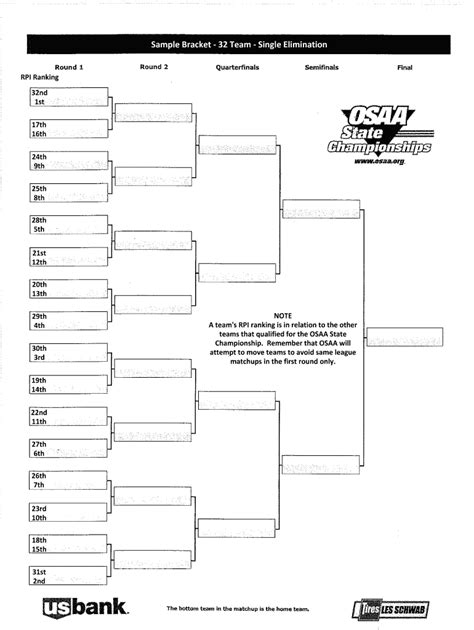 printable 16 team single elimination bracket in pdf - free printable 6 ...