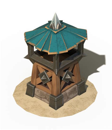 3D model game-ready Archer Tower | CGTrader