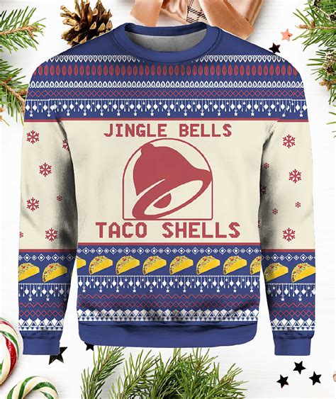 Taco Bell Taco Shells Christmas Sweater - Nouvette