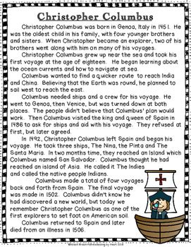 Christopher Columbus Biography and Timeline Activity by Homeschooling ...