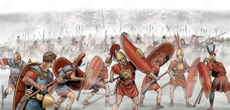 Hannibal. Battle of Lake Trasimene during the Second Punic War Stock ...