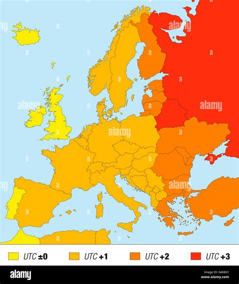 European time zone map - islamicqery