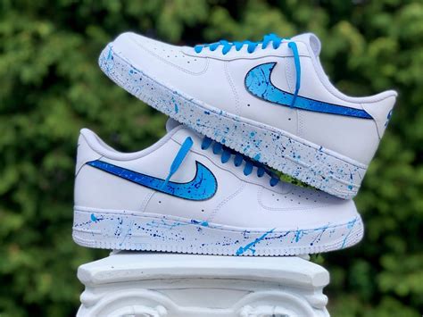 Custom Air Force 1 Splatter Nike Swoosh AF1 Custom AF1 - Etsy Nederland