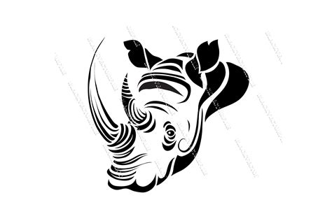 Rhino Head Svg Png and Jpeg Eps Files Instant Download - Etsy