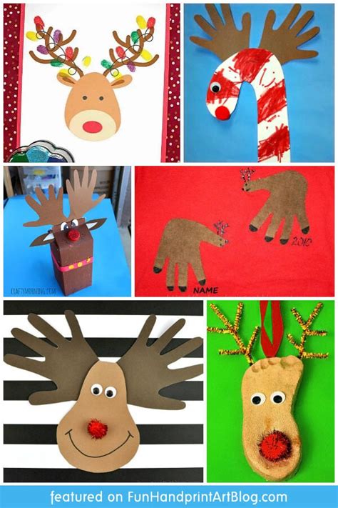 Reindeer Arts and Crafts for Kids - Fun Handprint Art