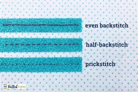 How to Backstitch by Hand - The Ruffled Purse®