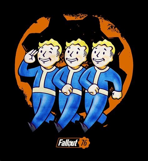 Fallout 76 Vault Boy Trio Digital Art by Alannah Dove - Pixels