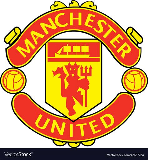 Manchester united logo Royalty Free Vector Image