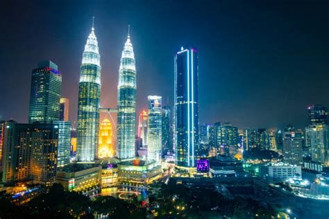 Kl Skyline Night Stock Photos, Pictures & Royalty-Free Images - iStock