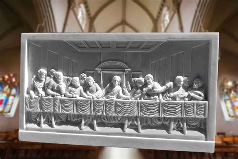 Decorative Religious Theme The Last Supper Marble Relief Sculpture-You ...