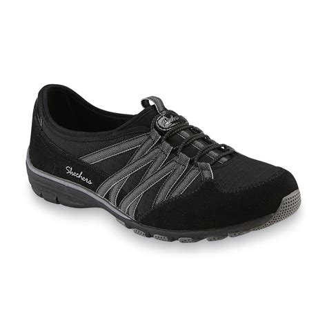 Skechers Women's Relaxed Fit: Conversation Black Slip-On Sneaker