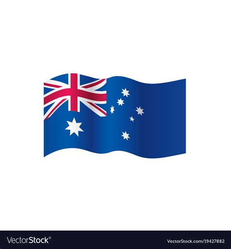 Australia flag Royalty Free Vector Image - VectorStock