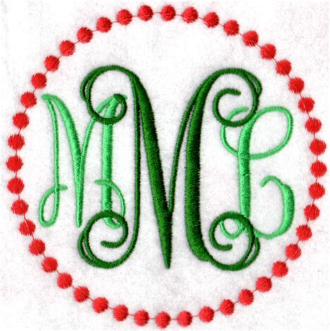 Vine Monogram Left/Right Letters Embroidery Design Collection by Lynzie ...