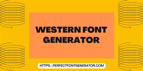 Western Font Generator: Online Copy/Paste Tool