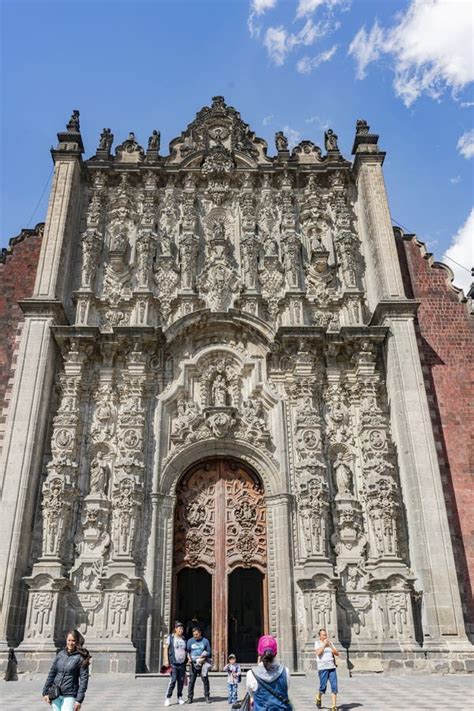 Exterior View of the Historical Mexico City Metropolitan Cathedral ...