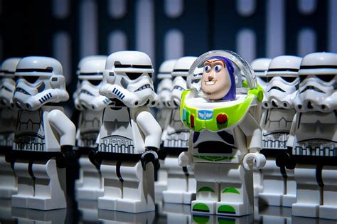 HD wallpaper: LEGO Star Wars, Toy Story, Buzz Lightyear, stormtrooper ...