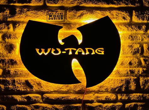 Wu Tang Clan Logo Led Sign Lighted Wu Tang Wall Decor Hip - Etsy