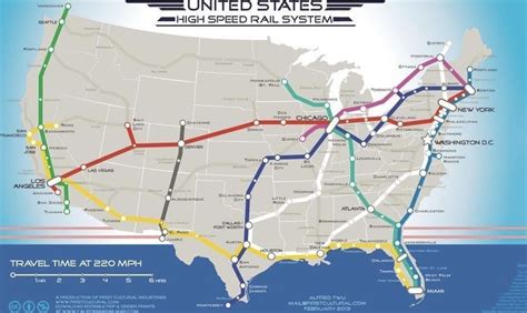 Map of Potential US High-Speed Rail Network Goes Viral on Twitter