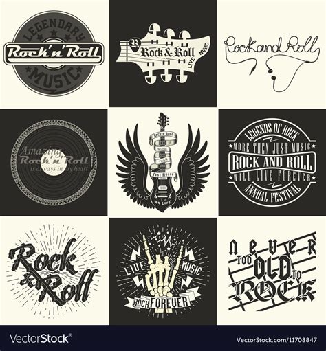 Set of tee shirt print designs Royalty Free Vector Image